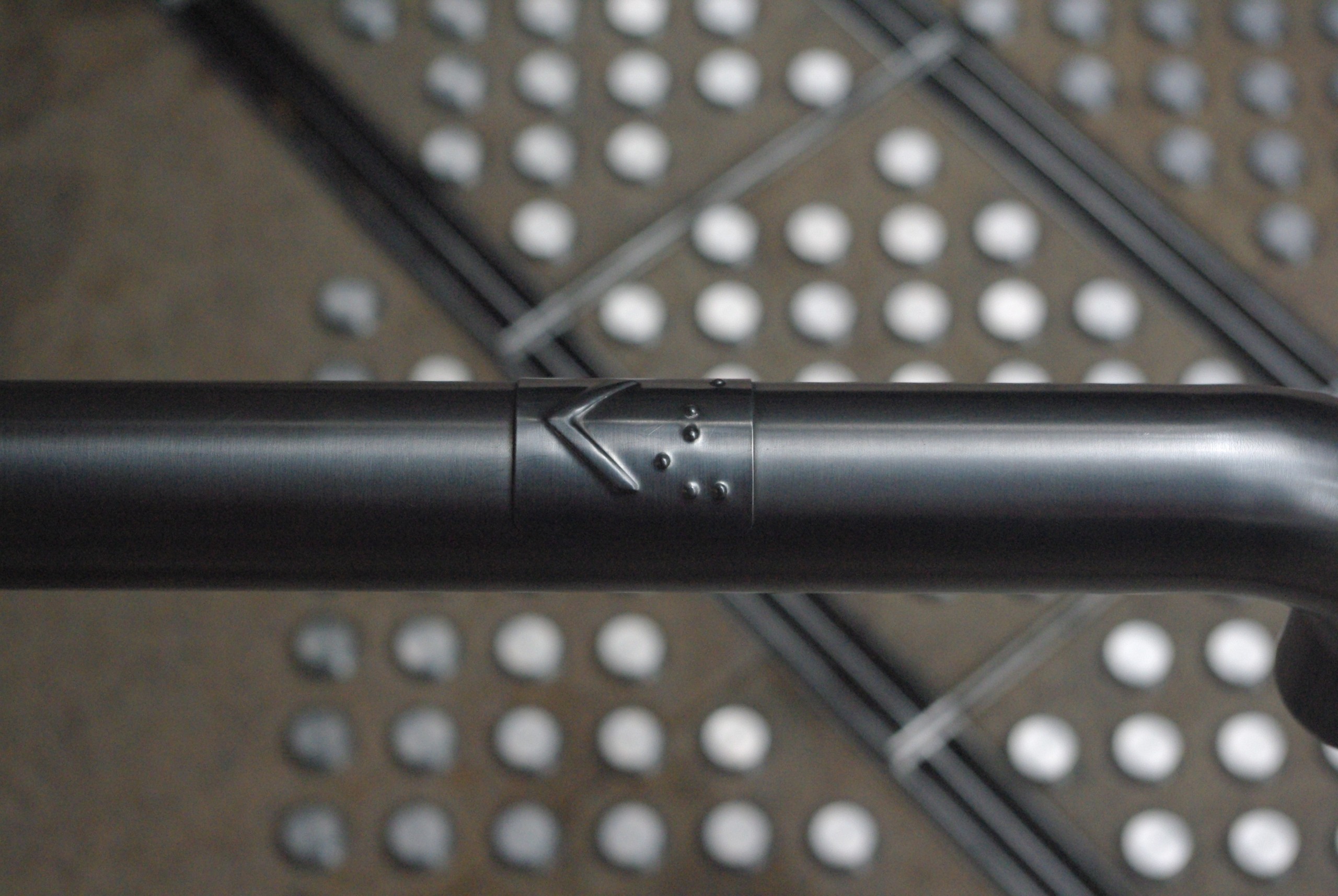 braille on hand rail